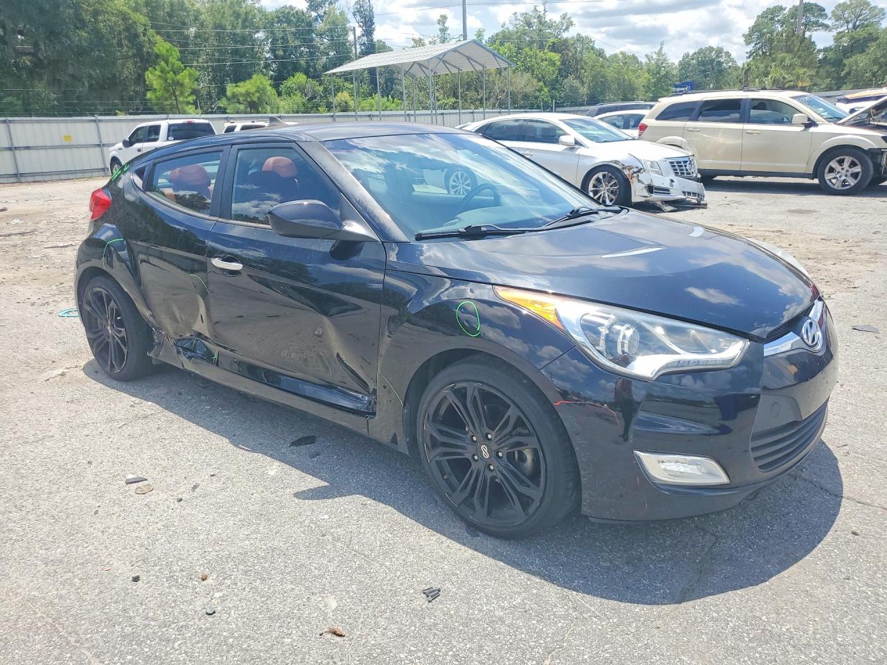 2014 Hyundai Veloster Re:flex Черный vin: KMHTC6AD3EU214288