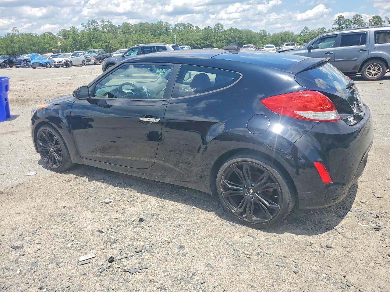 2014 Hyundai Veloster Re:flex Черный vin: KMHTC6AD3EU214288