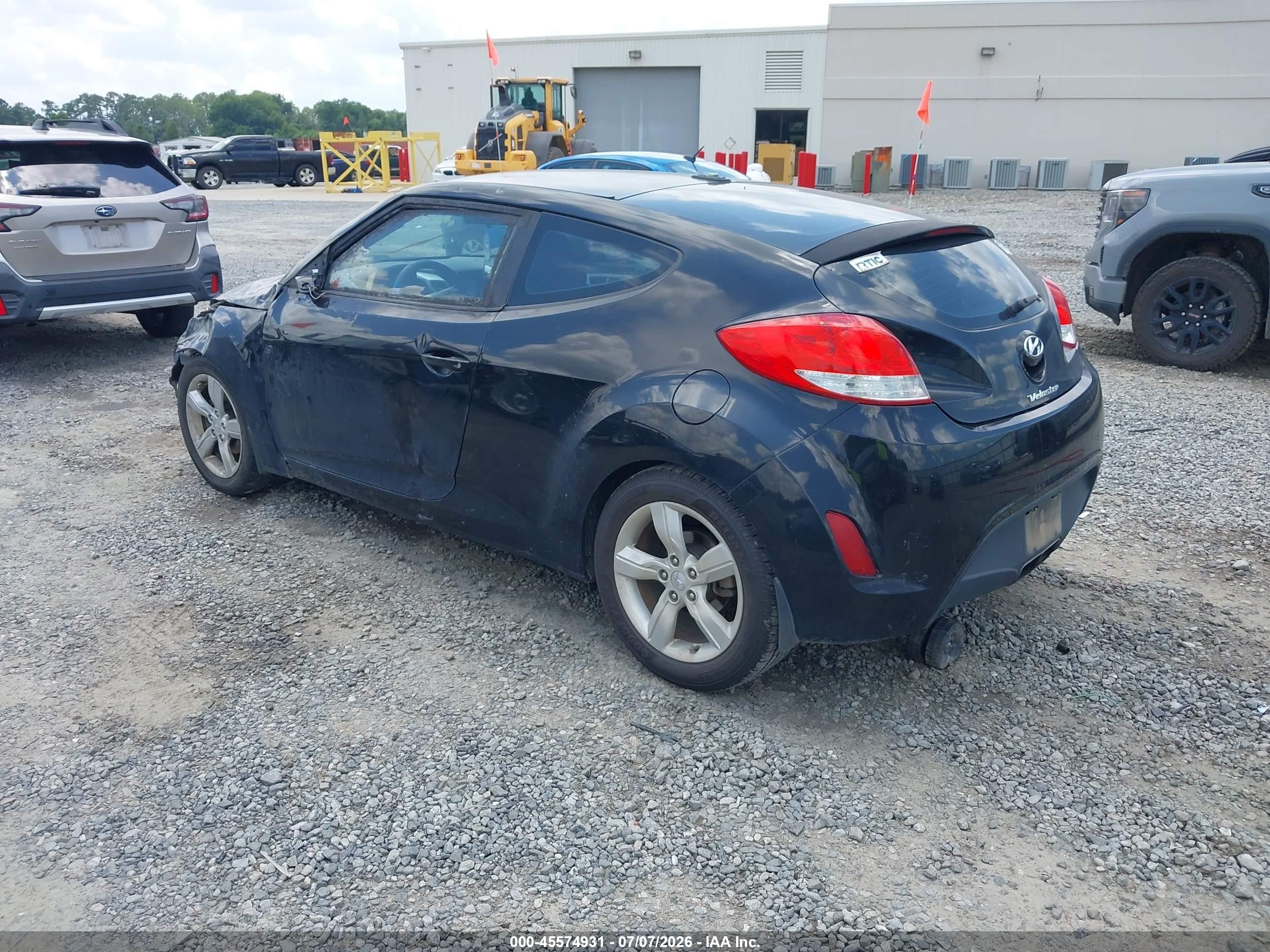 2015 Hyundai Veloster   Черный vin: KMHTC6AD3FU243274