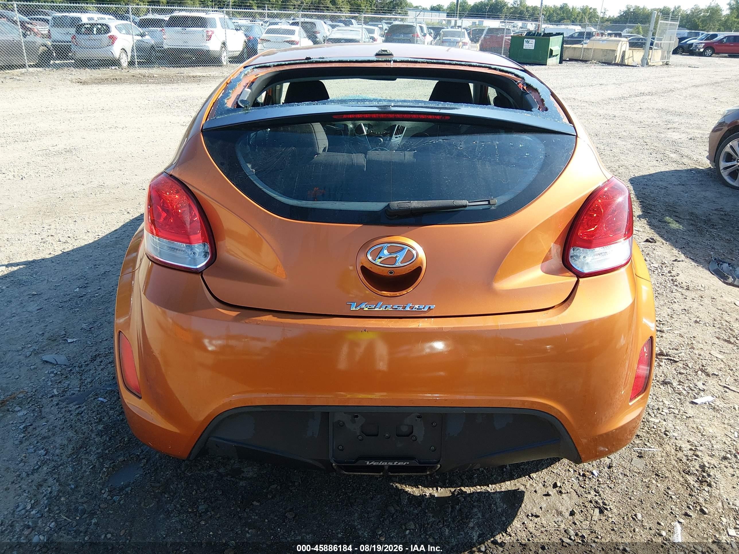 2017 Hyundai Veloster   Orange vin: KMHTC6AD3HU308353