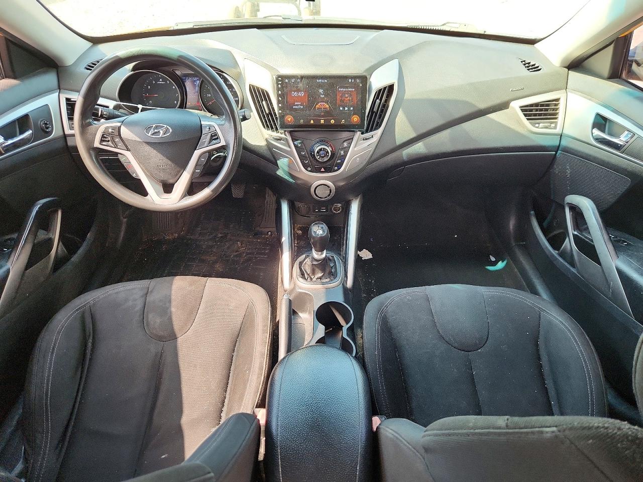2012 Hyundai Veloster Base Yellow vin: KMHTC6AD4CU021046