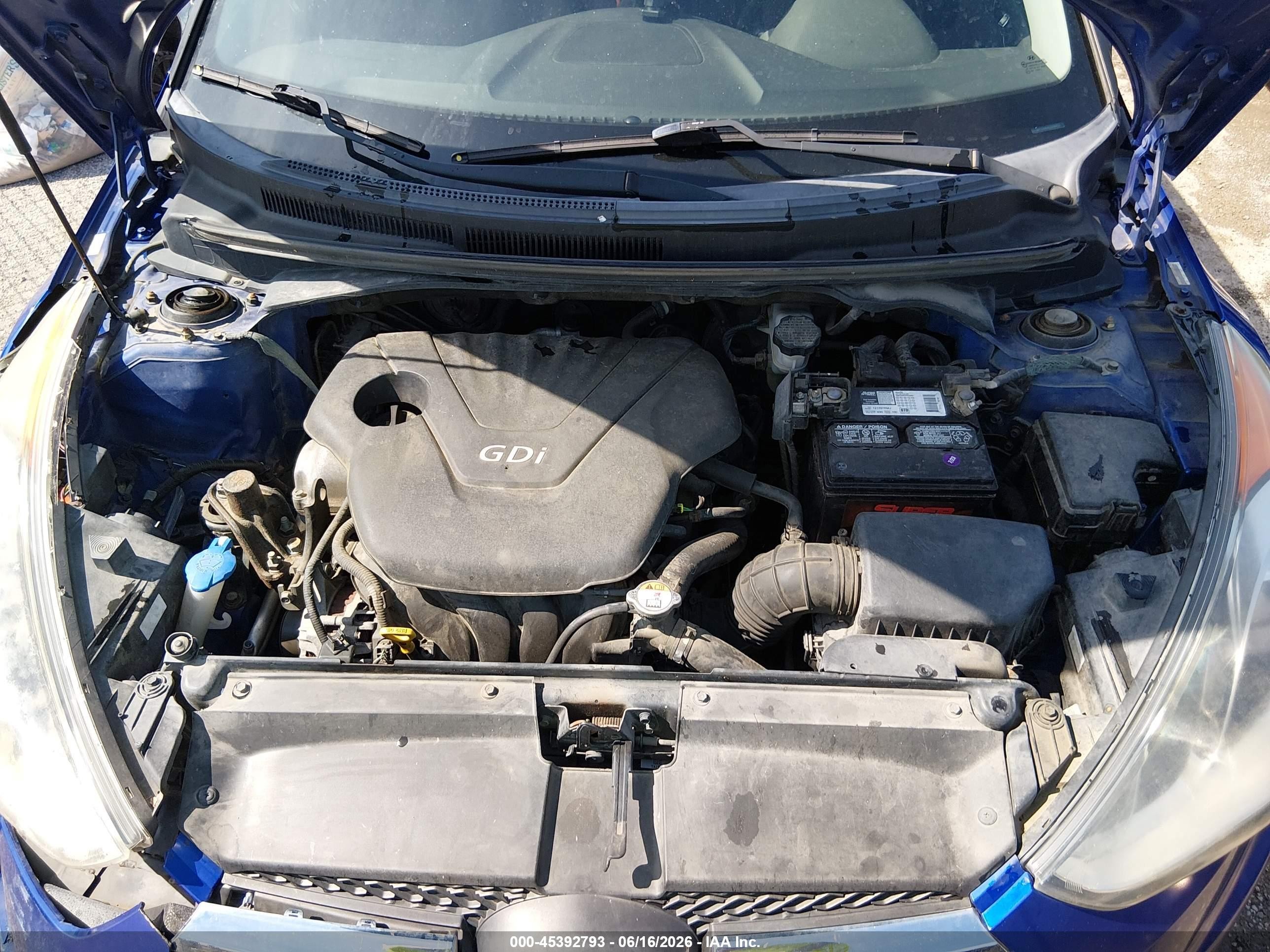 2012 Hyundai Veloster Base W/black Blue vin: KMHTC6AD4CU036453