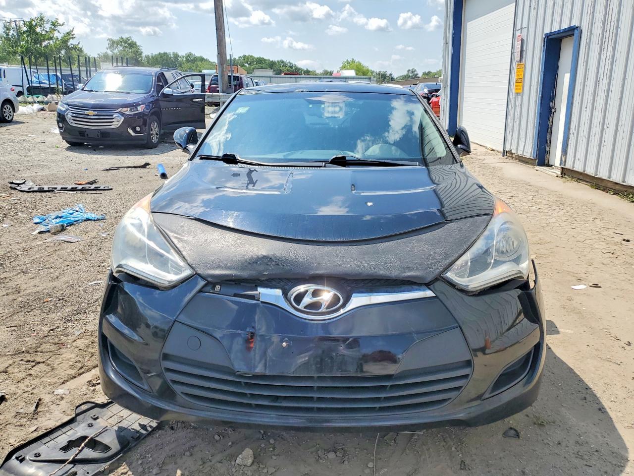 2012 Hyundai Veloster Base Black vin: KMHTC6AD4CU038302