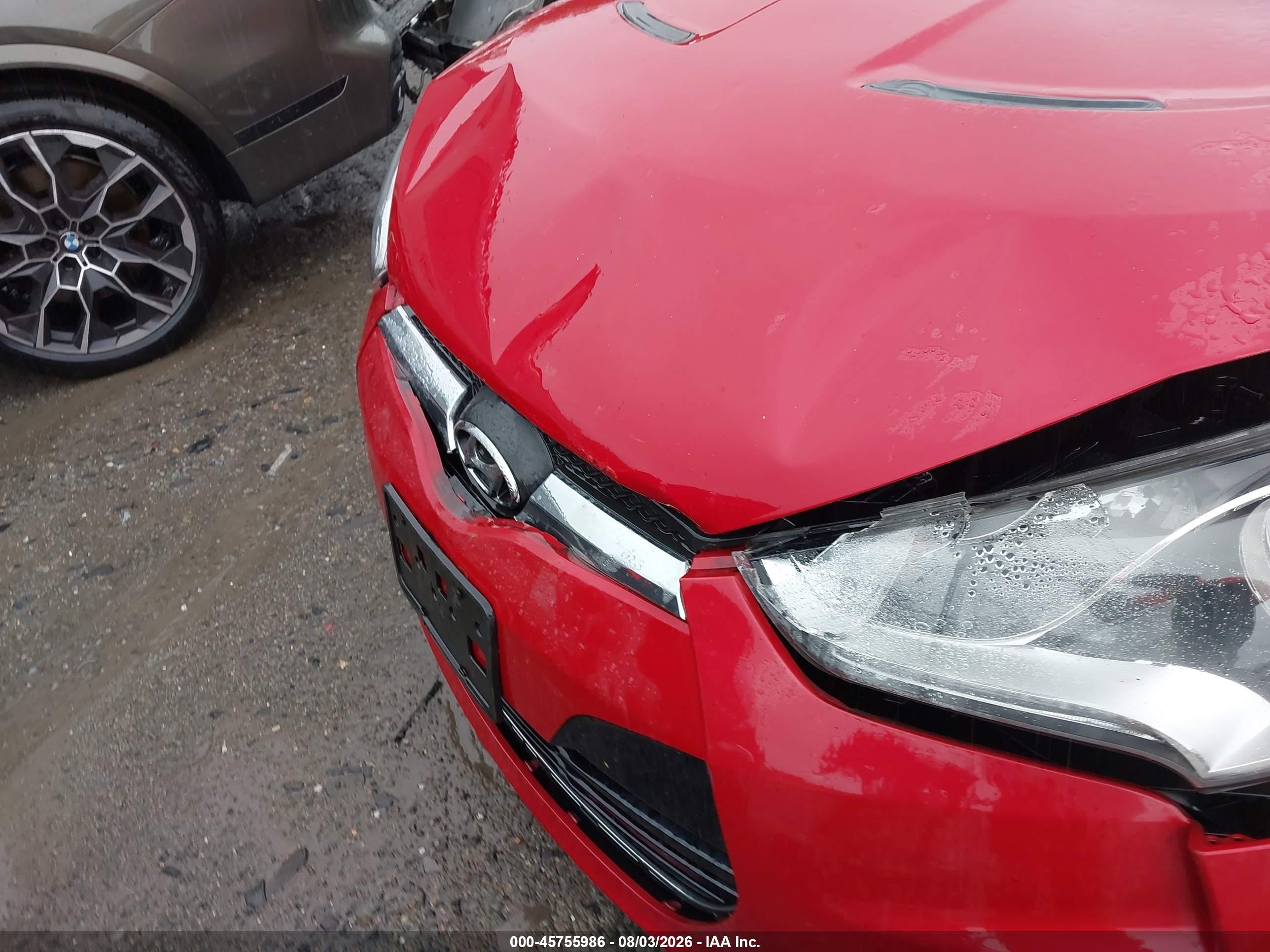 2012 Hyundai Veloster Base W/gray Red vin: KMHTC6AD4CU048666