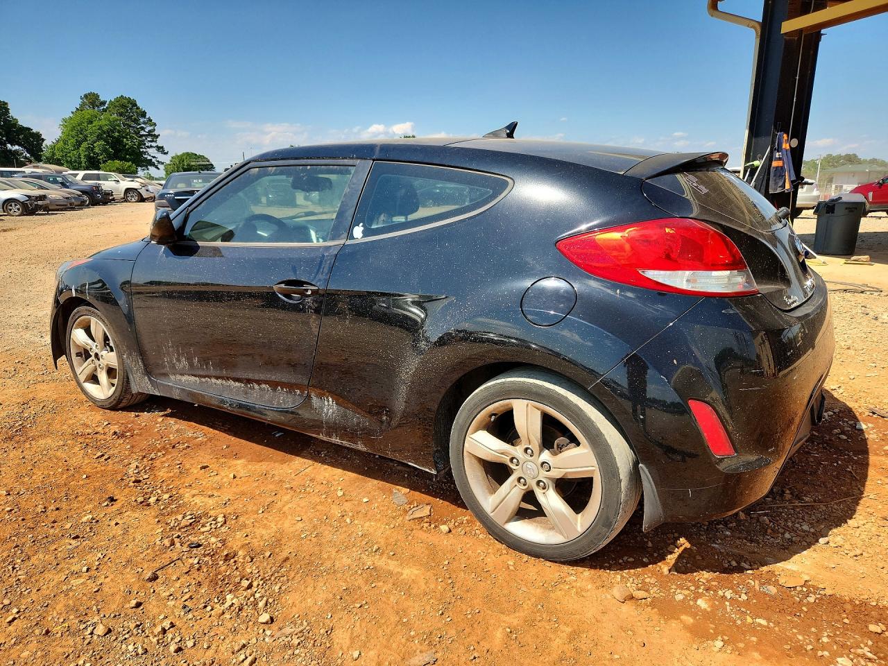 2012 Hyundai Veloster Base Black vin: KMHTC6AD4CU072093