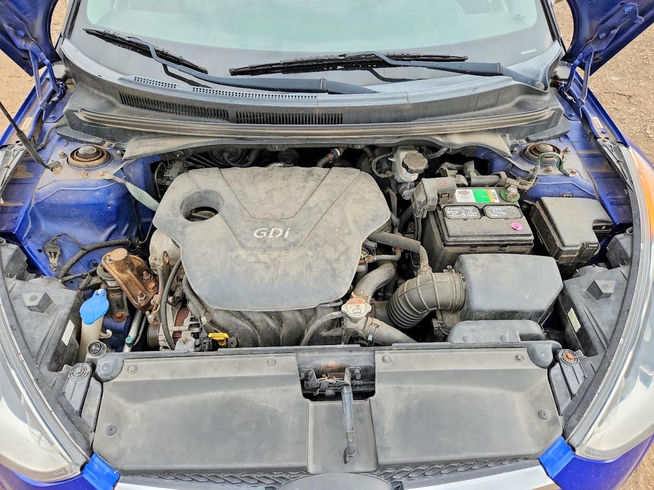 2013 Hyundai Veloster Base Blue vin: KMHTC6AD4DU094015