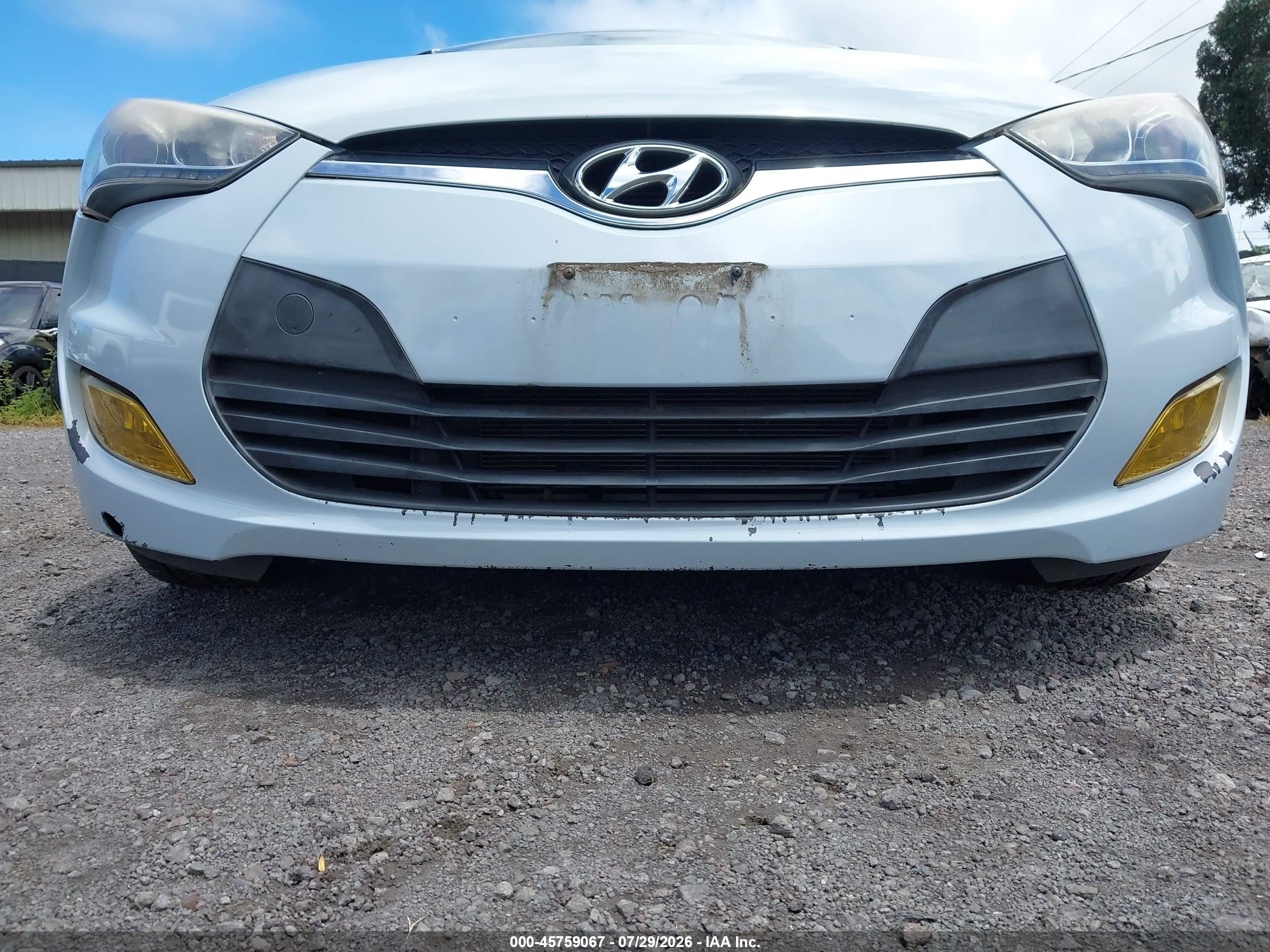 2013 Hyundai Veloster Tech Light Blue vin: KMHTC6AD4DU102761
