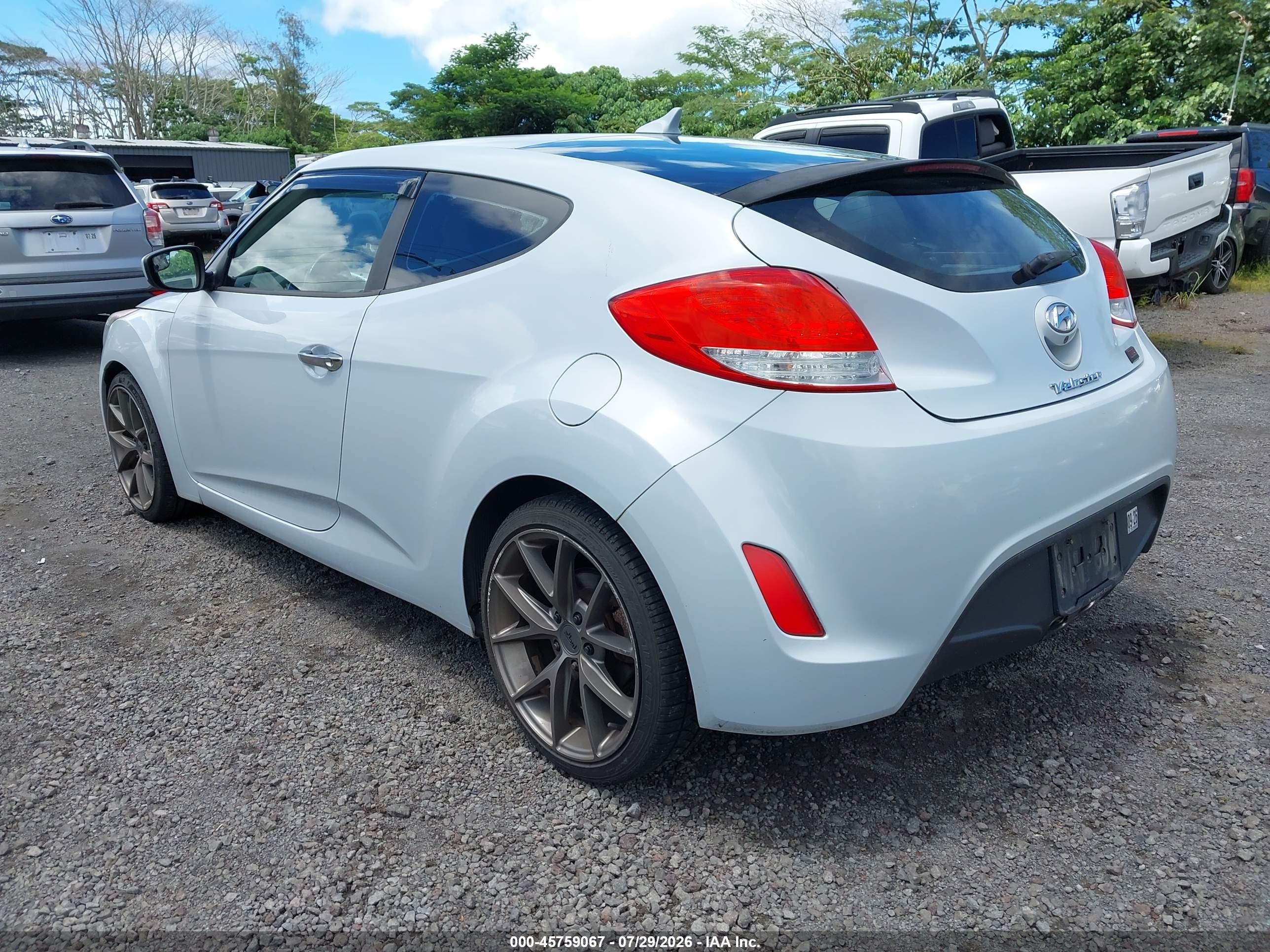 2013 Hyundai Veloster Tech Light Blue vin: KMHTC6AD4DU102761