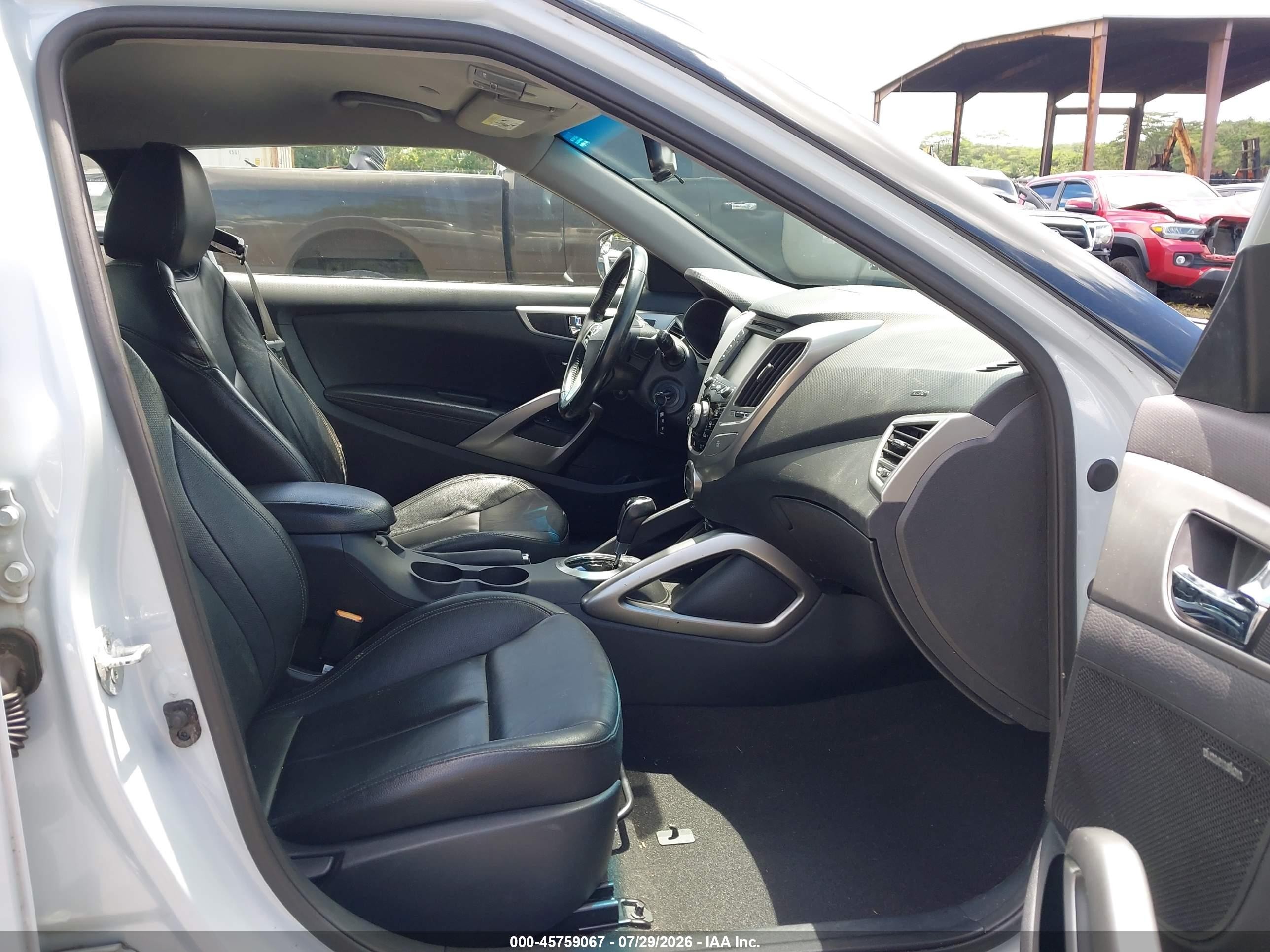 2013 Hyundai Veloster Tech Light Blue vin: KMHTC6AD4DU102761