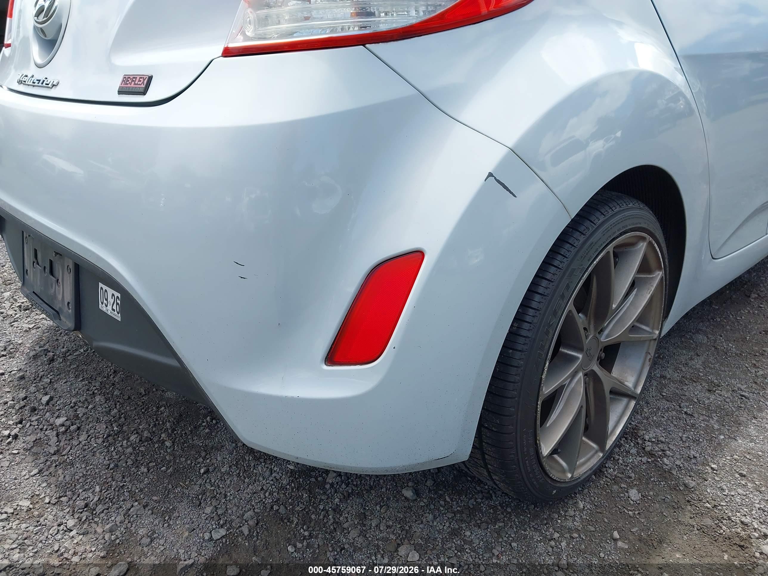 2013 Hyundai Veloster Tech Light Blue vin: KMHTC6AD4DU102761
