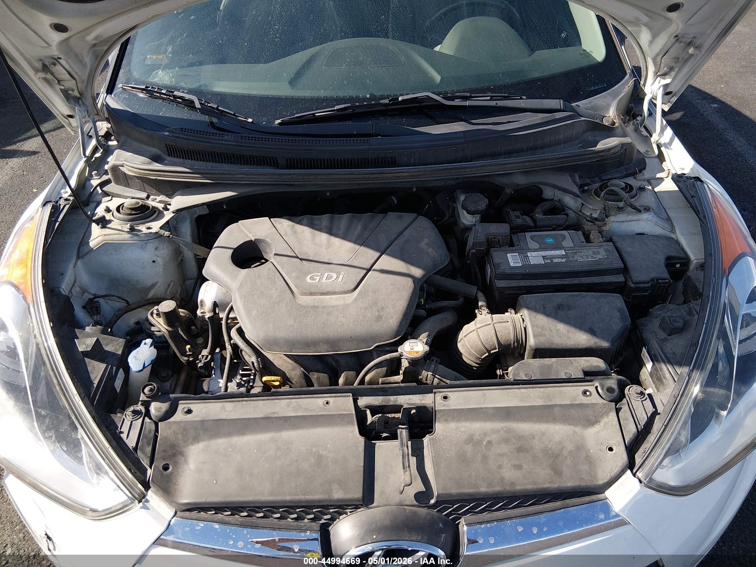 2013 Hyundai Veloster Base W/gray White vin: KMHTC6AD4DU108141