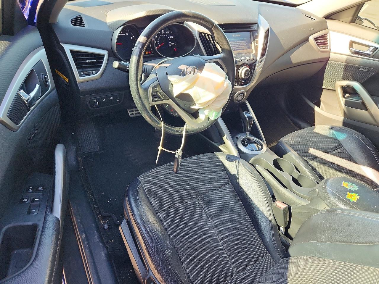 2013 Hyundai Veloster Base Blue vin: KMHTC6AD4DU110262