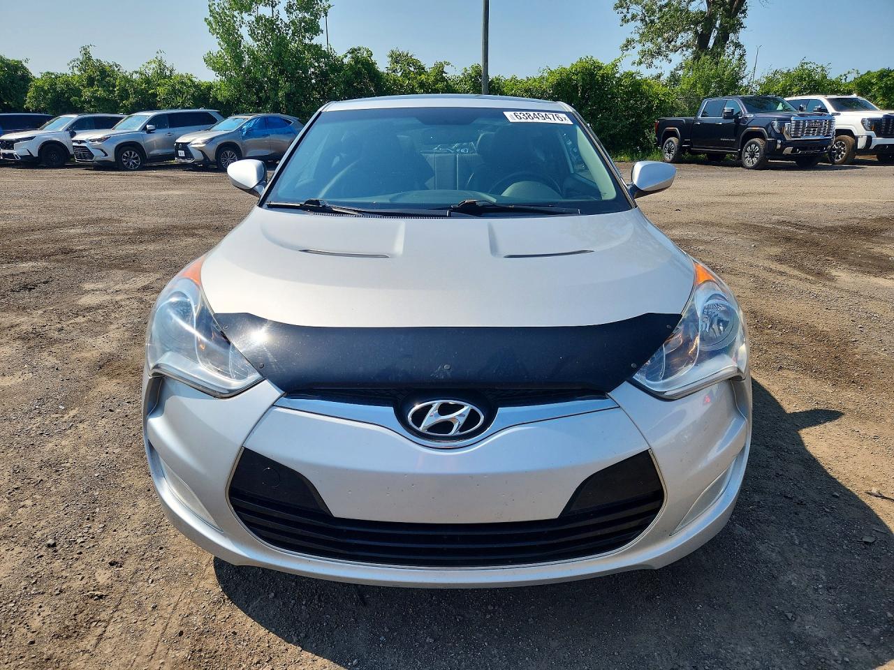 2013 Hyundai Veloster Base Silver vin: KMHTC6AD4DU150051