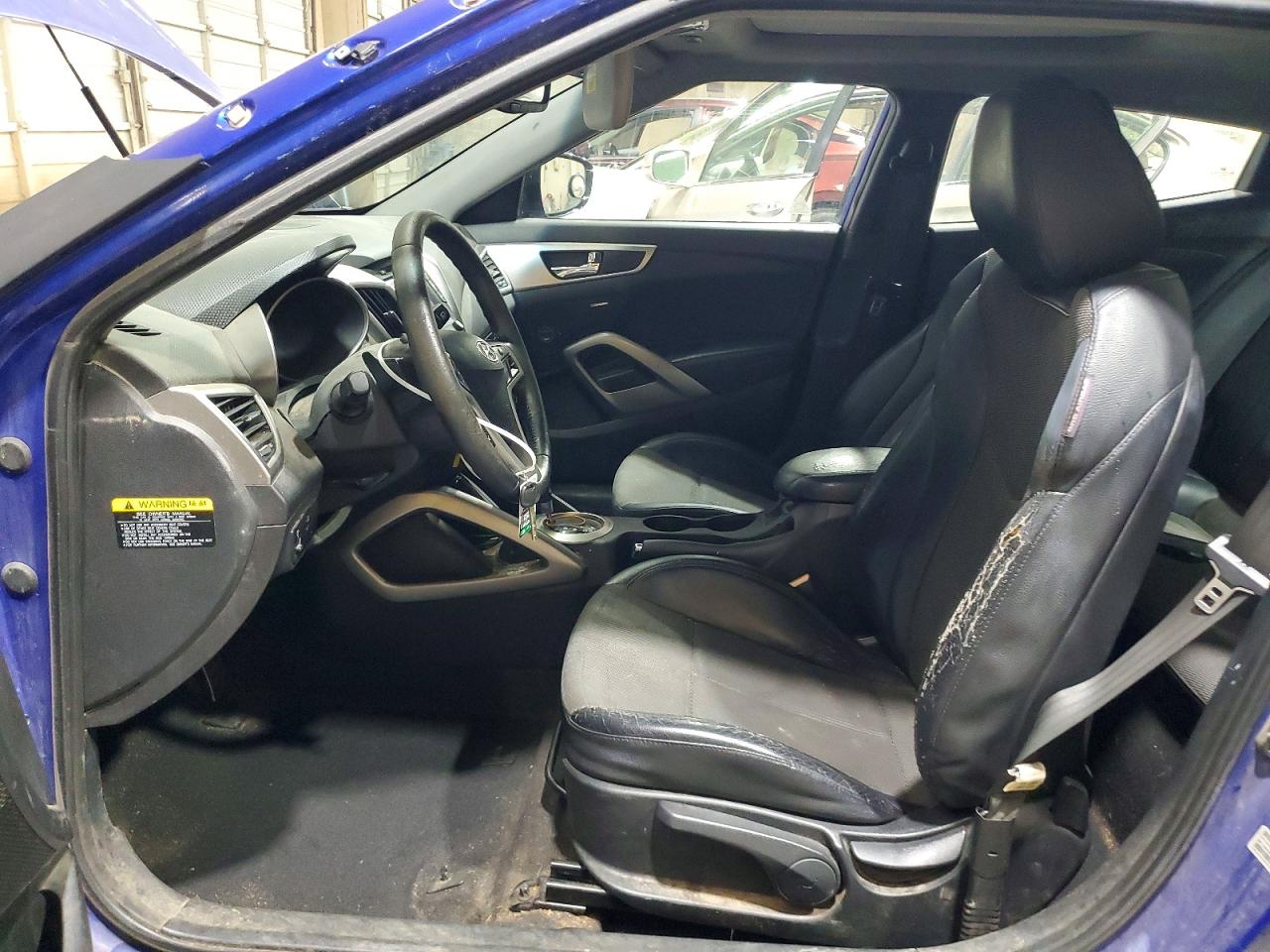 2013 Hyundai Veloster Base Blue vin: KMHTC6AD4DU169876