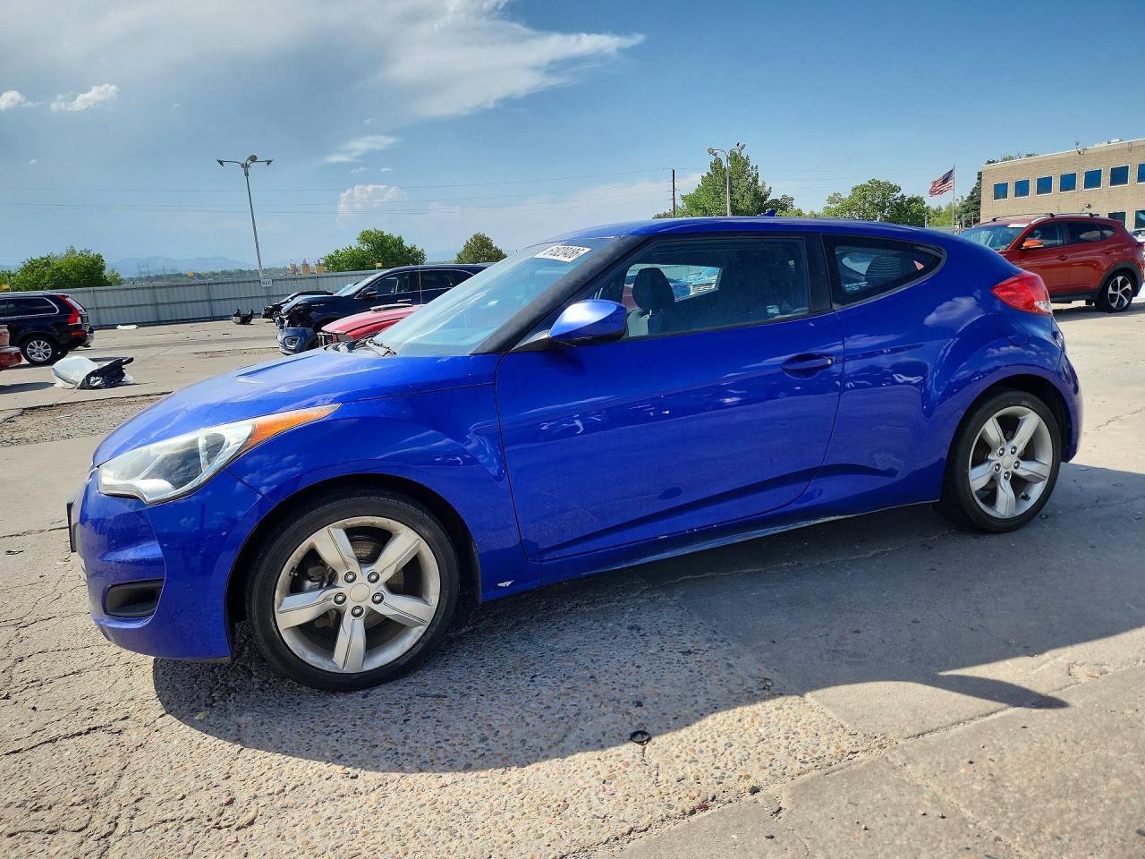 2014 Hyundai Veloster Gls(1.6 Std, Style, Tech Blue vin: KMHTC6AD4EU194262