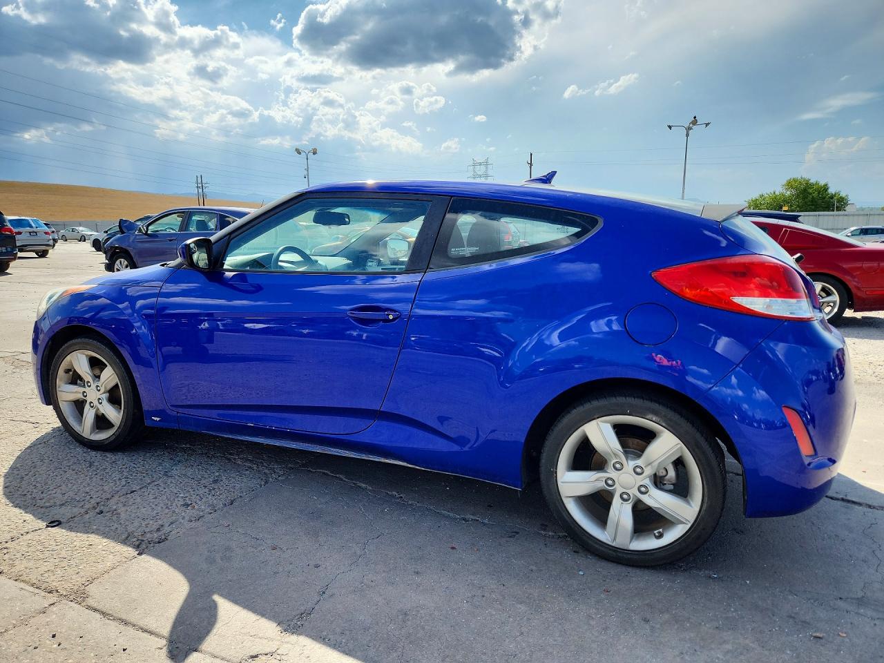 2014 Hyundai Veloster Gls(1.6 Std, Style, Tech Blue vin: KMHTC6AD4EU194262