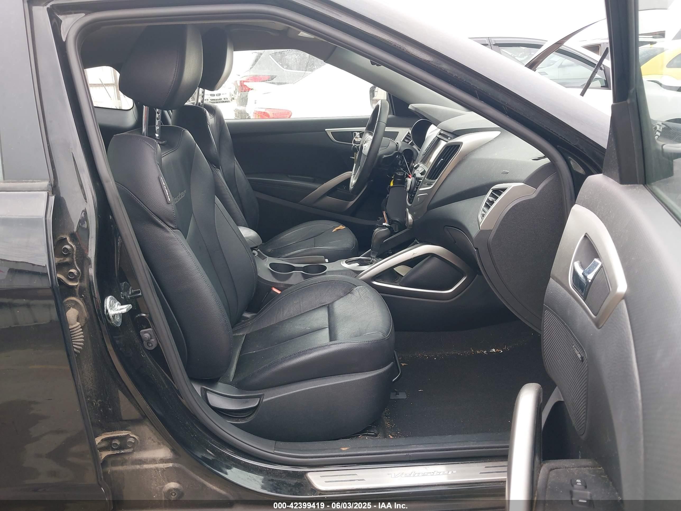 2014 Hyundai Veloster Flex W/black Черный vin: KMHTC6AD4EU212002