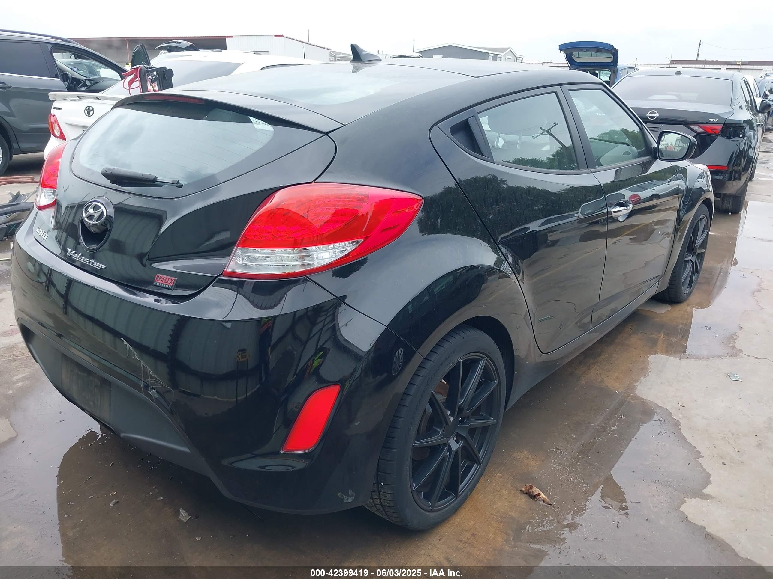 2014 Hyundai Veloster Flex W/black Черный vin: KMHTC6AD4EU212002
