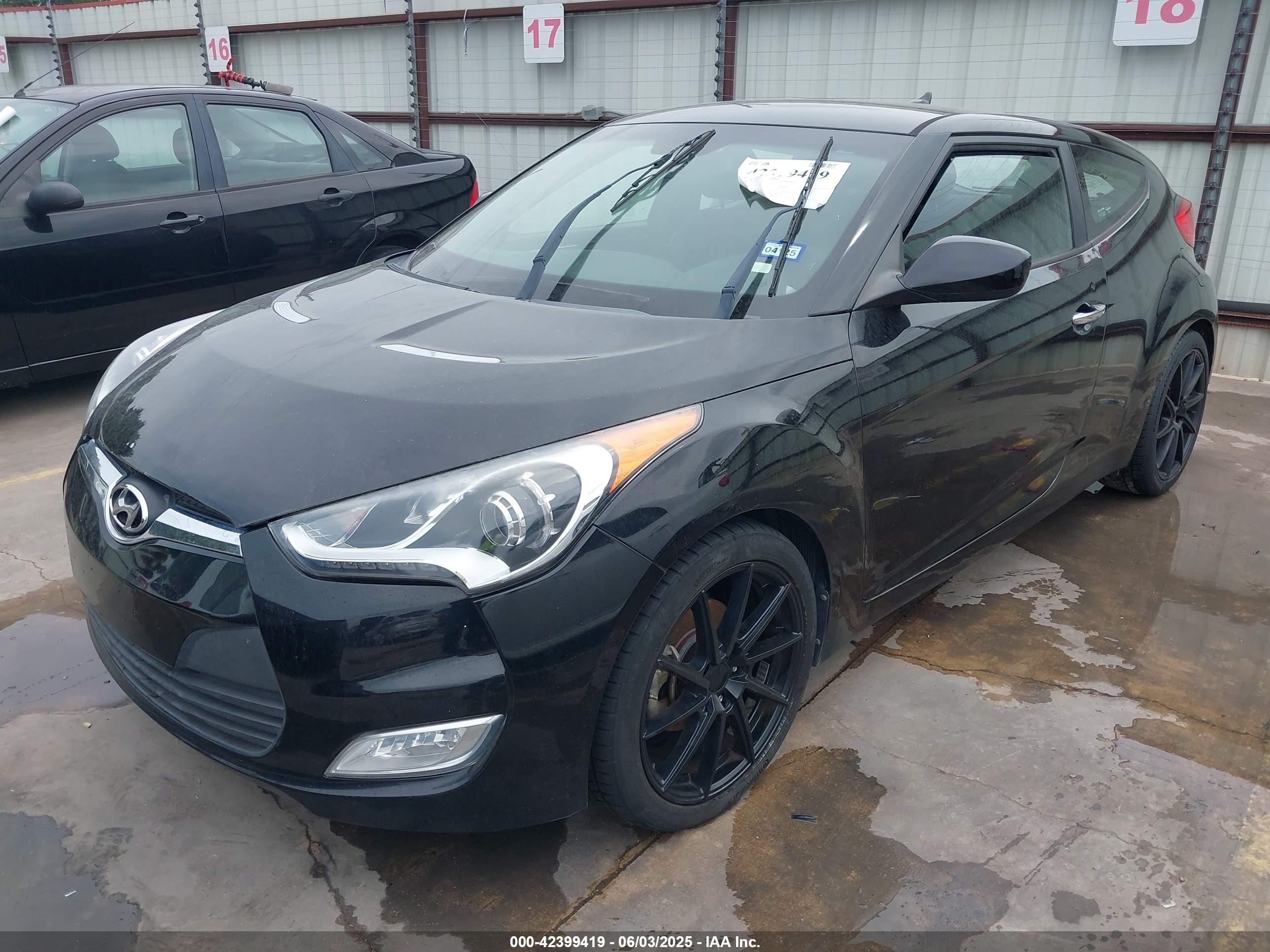 2014 Hyundai Veloster Flex W/black Черный vin: KMHTC6AD4EU212002