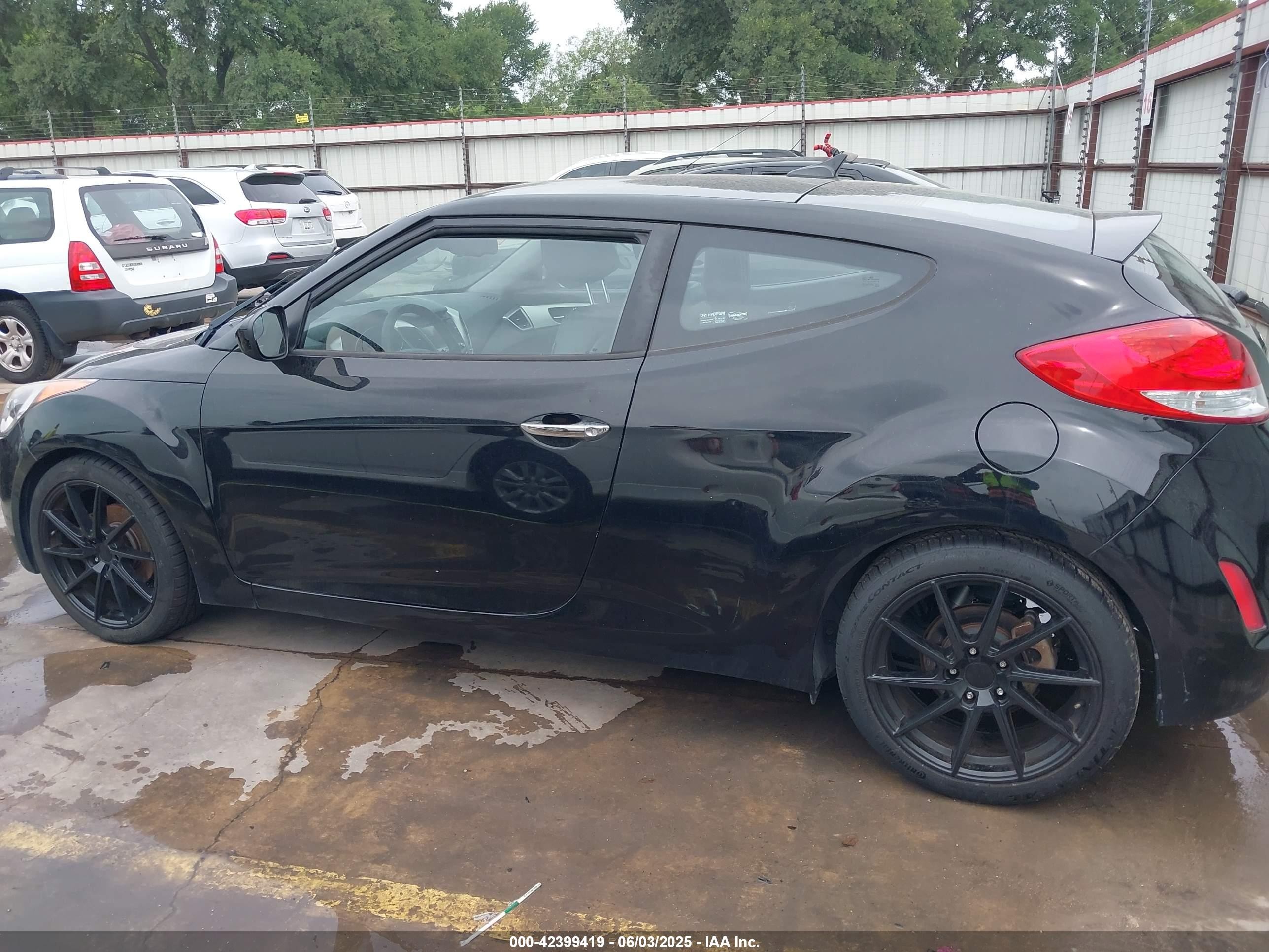 2014 Hyundai Veloster Flex W/black Черный vin: KMHTC6AD4EU212002
