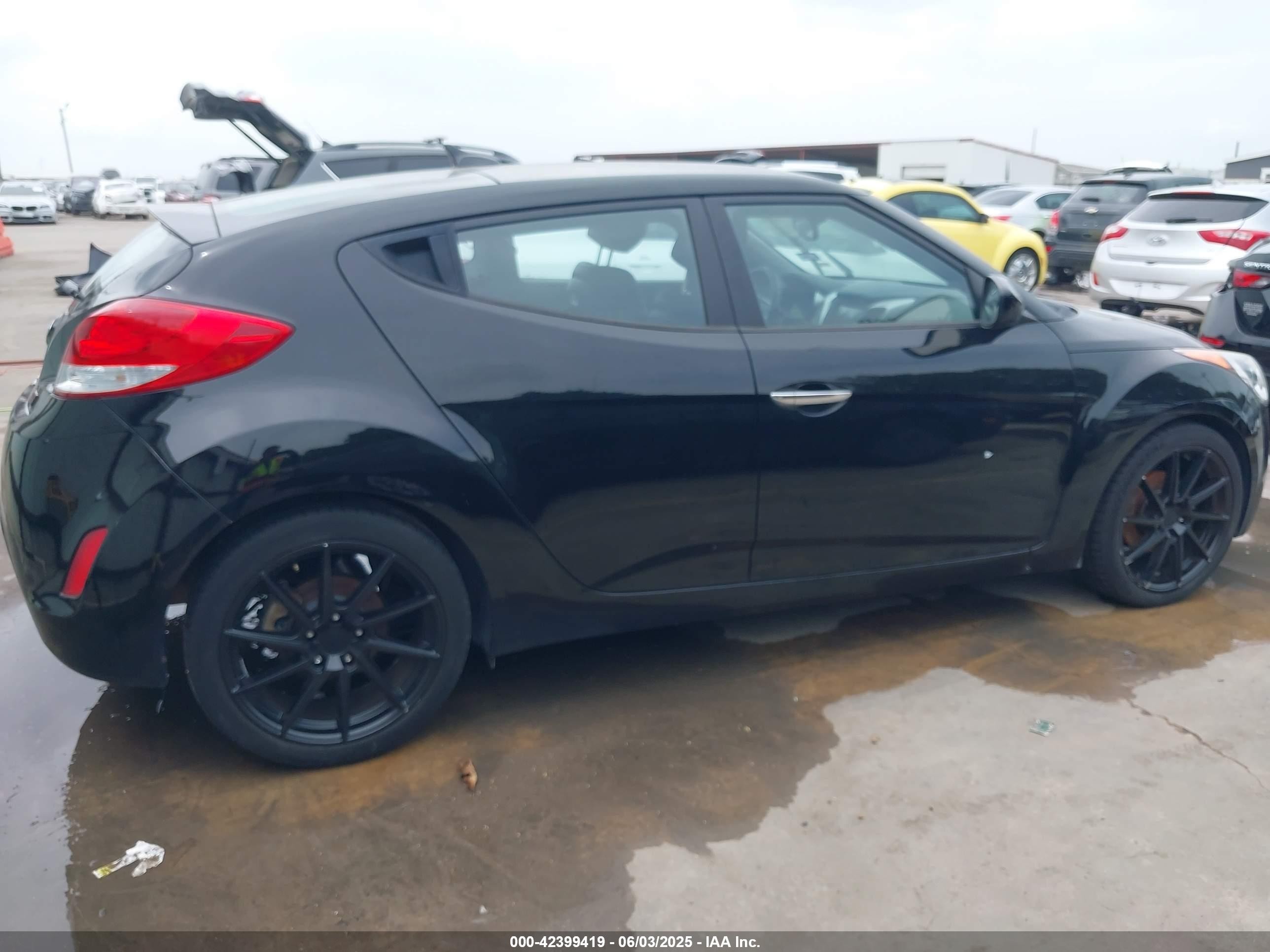 2014 Hyundai Veloster Flex W/black Черный vin: KMHTC6AD4EU212002