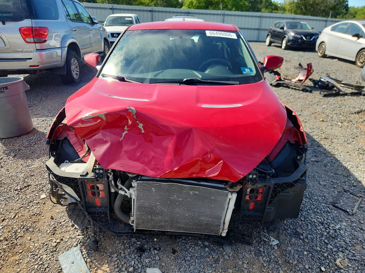 2014 Hyundai Veloster Base Red vin: KMHTC6AD4EU217149