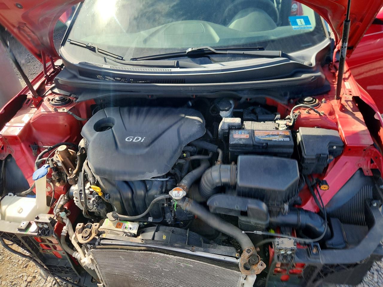 2014 Hyundai Veloster Base Red vin: KMHTC6AD4EU217149