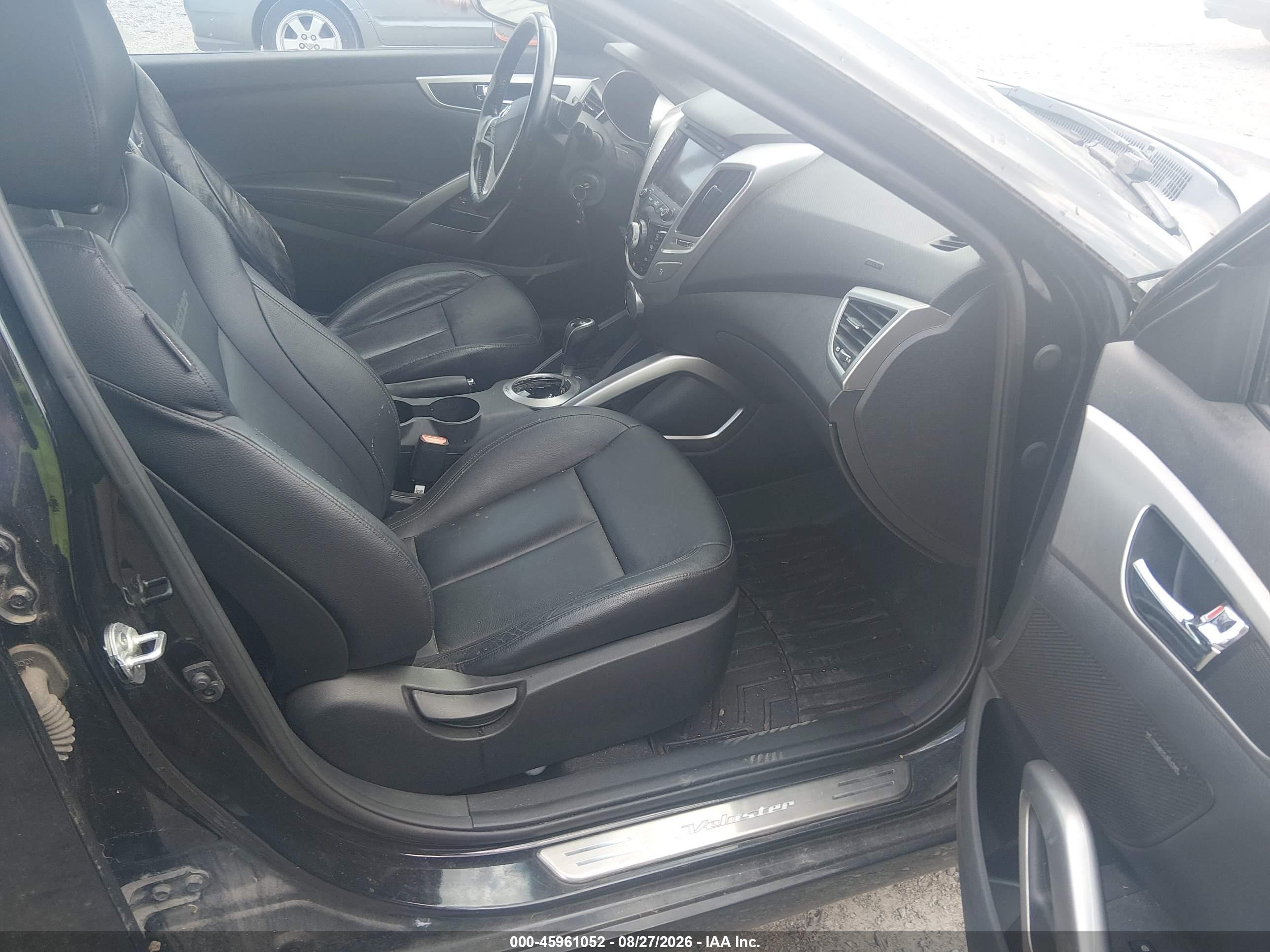 2015 Hyundai Veloster Flex Black vin: KMHTC6AD4FU221008