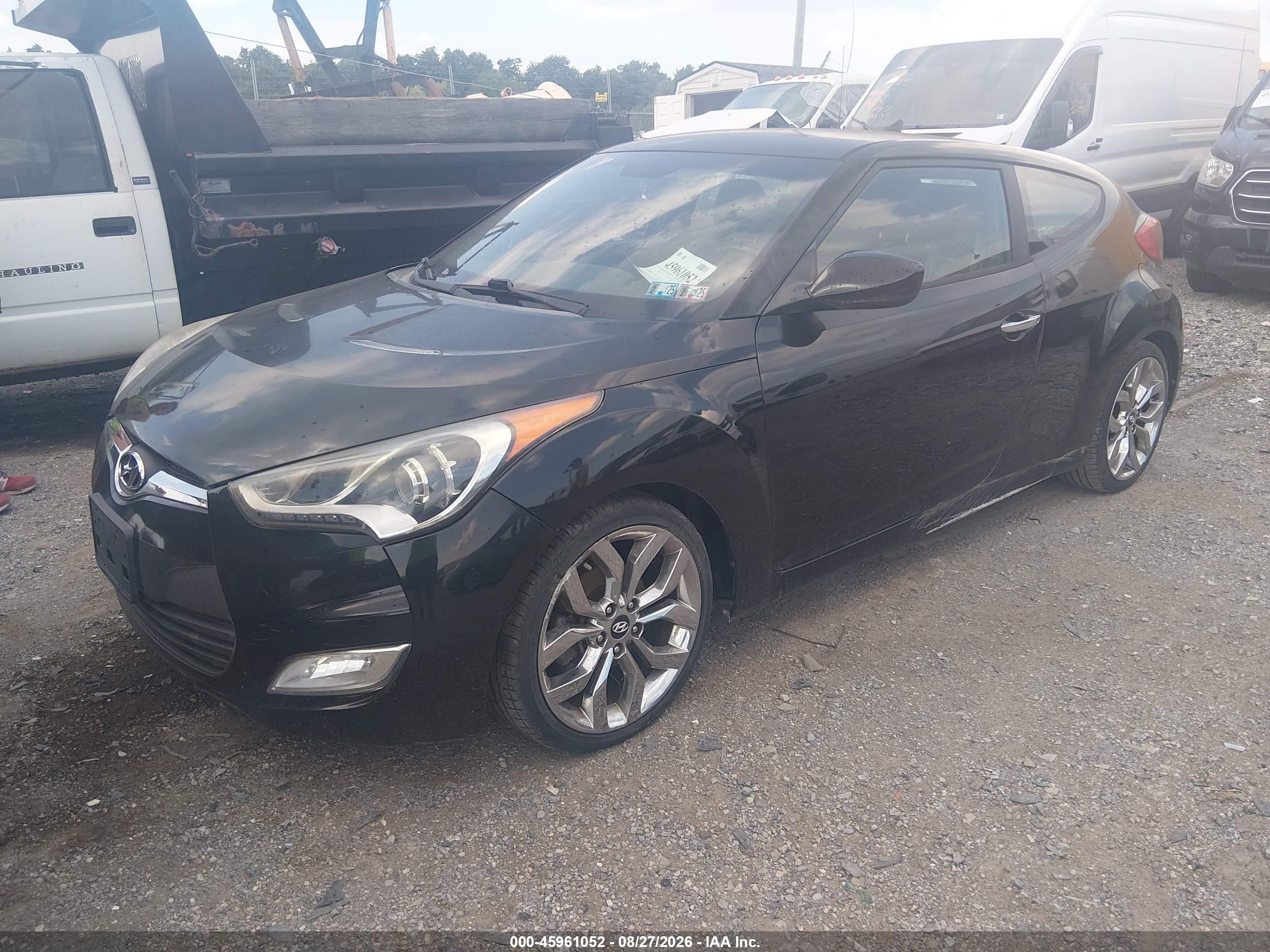 2015 Hyundai Veloster Flex Black vin: KMHTC6AD4FU221008