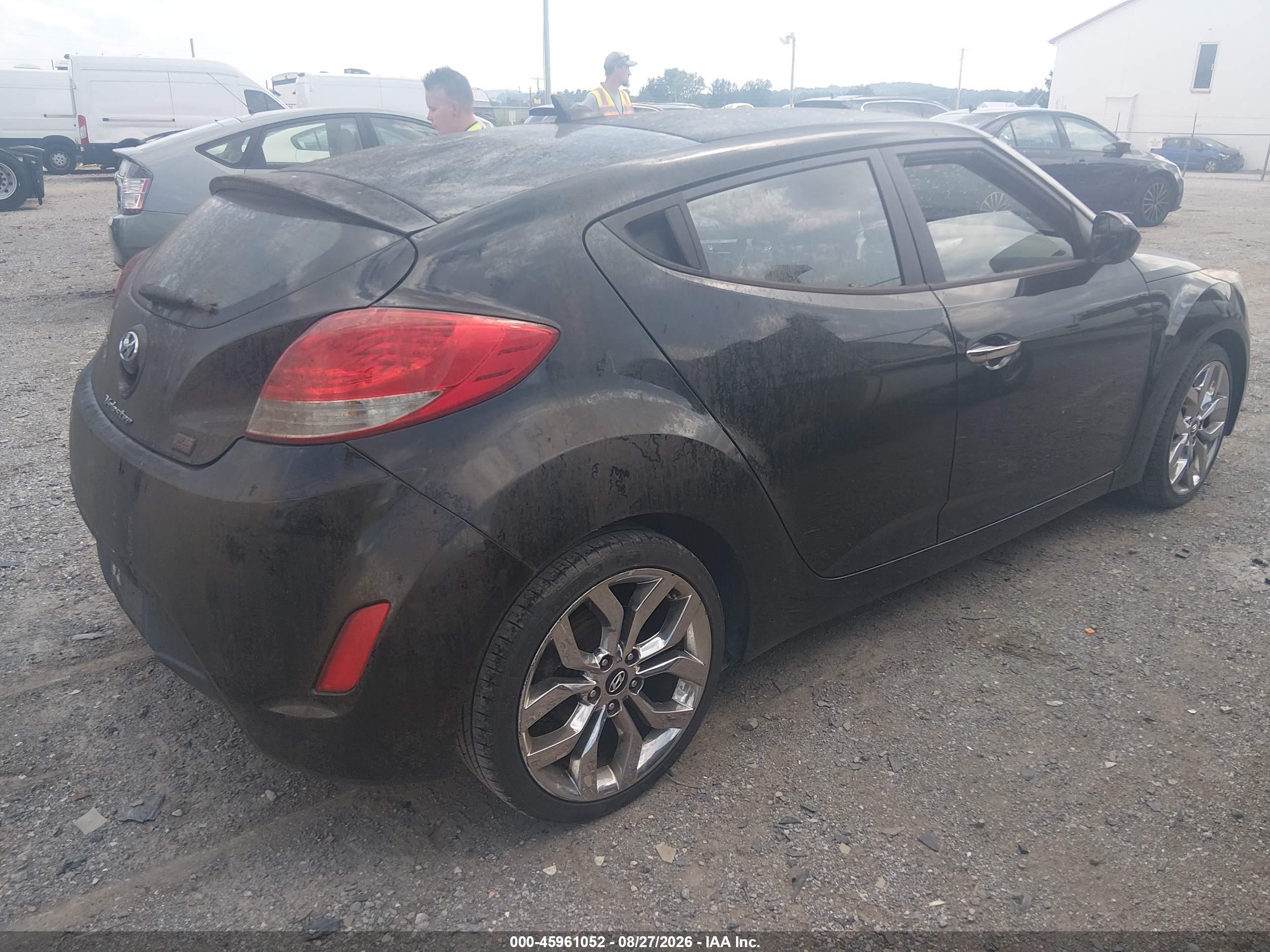 2015 Hyundai Veloster Flex Black vin: KMHTC6AD4FU221008