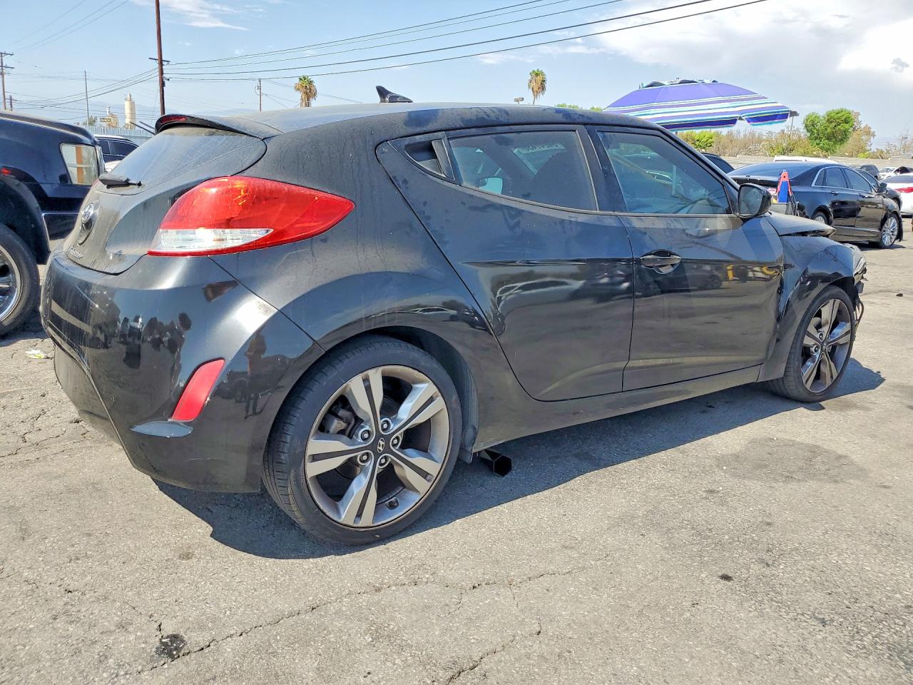 2017 Hyundai Veloster Value Edition Black vin: KMHTC6AD4HU315862
