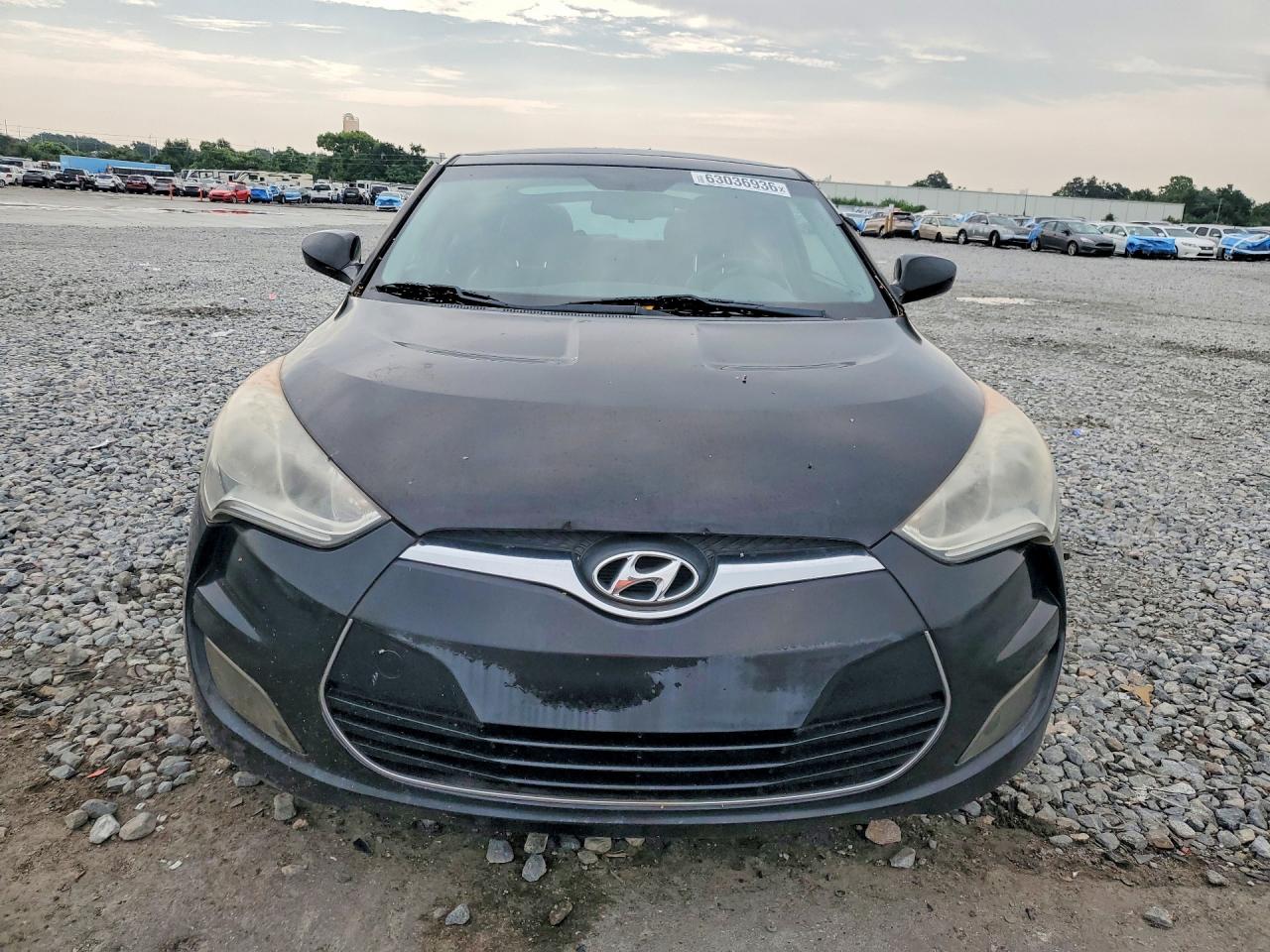 2012 Hyundai Veloster Base Black vin: KMHTC6AD5CU041094