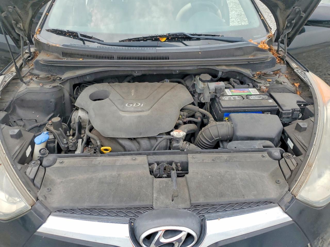 2012 Hyundai Veloster Base Black vin: KMHTC6AD5CU041094