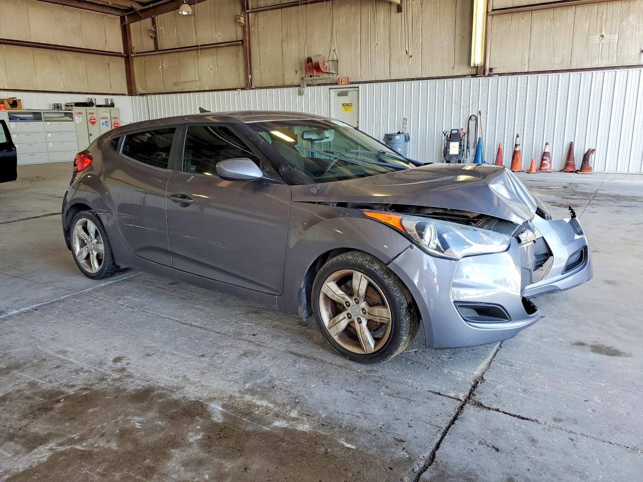 2012 Hyundai Veloster Base Charcoal vin: KMHTC6AD5CU042505