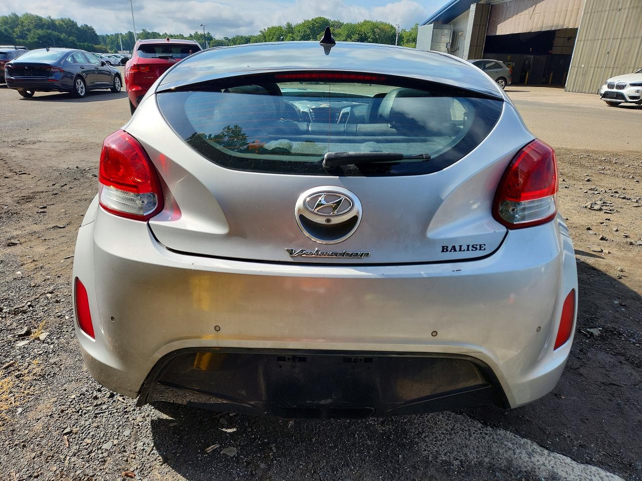 2012 Hyundai Veloster Base Silver vin: KMHTC6AD5CU059384