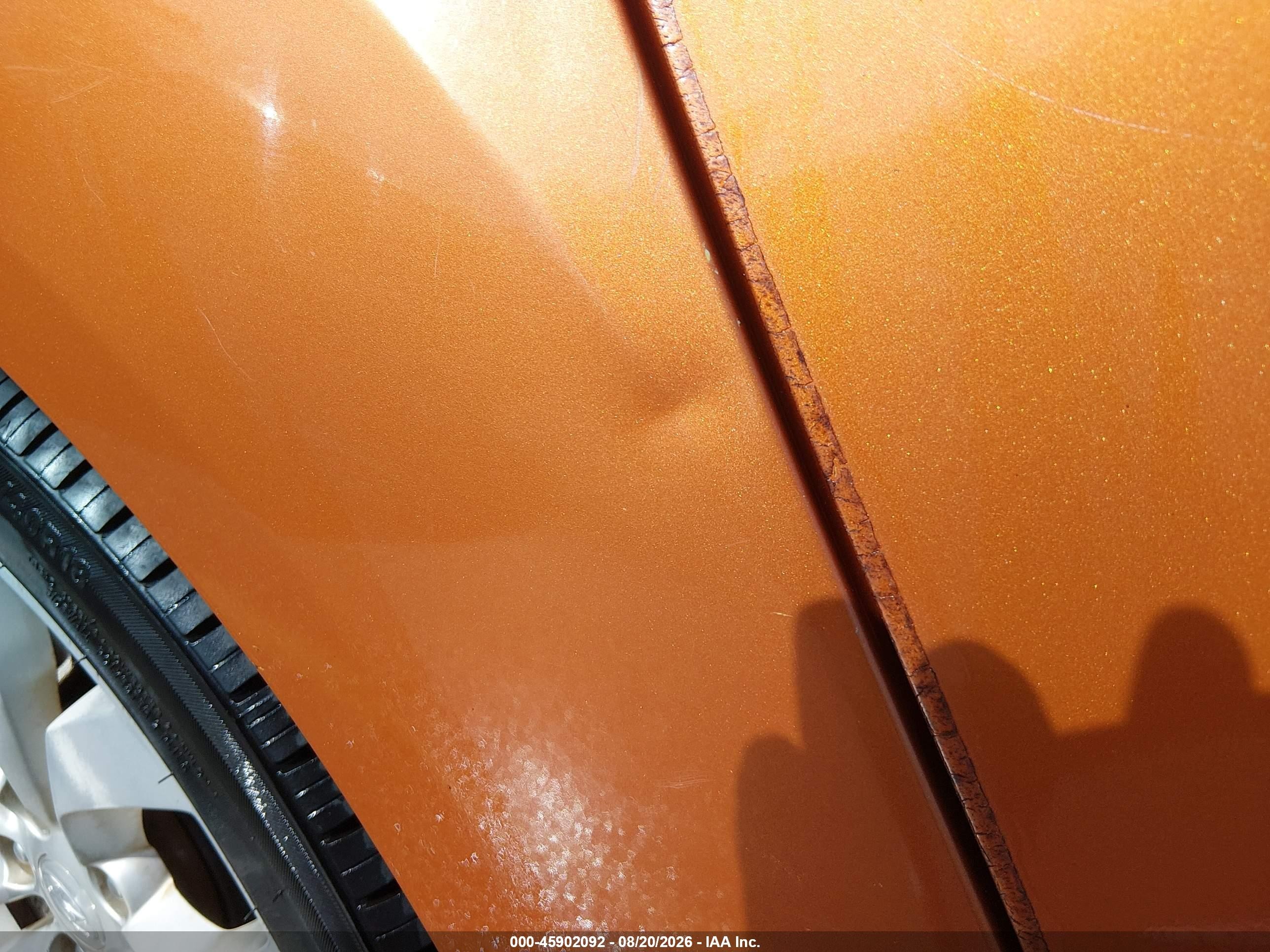 2013 Hyundai Veloster Base W/black Orange vin: KMHTC6AD5DU092855