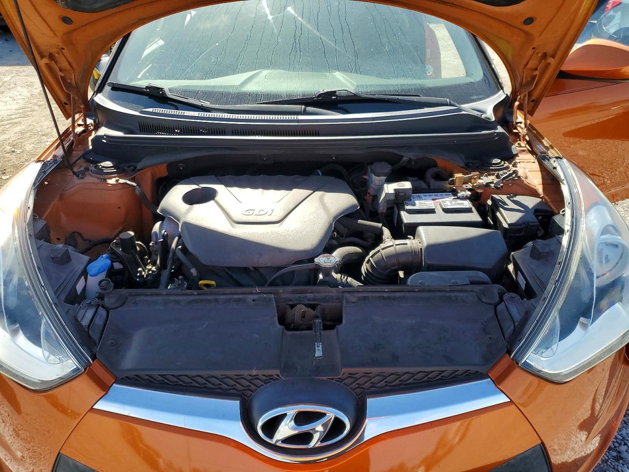 2013 Hyundai Veloster Base Orange vin: KMHTC6AD5DU103210