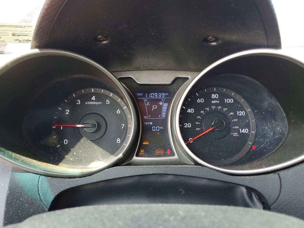 2013 Hyundai Veloster Base Brown vin: KMHTC6AD5DU110495