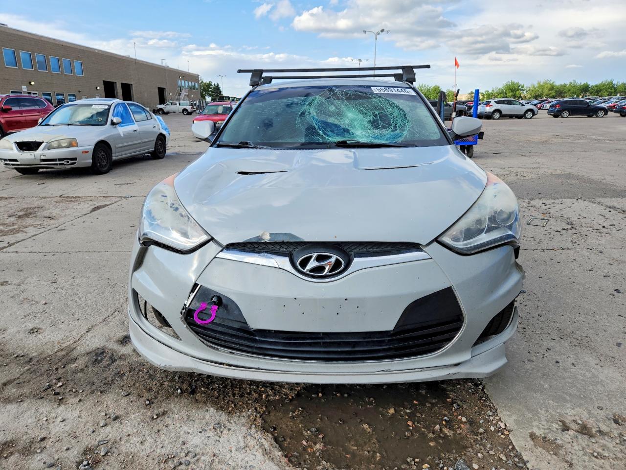 2013 Hyundai Veloster Re Mix Gray vin: KMHTC6AD5DU154058