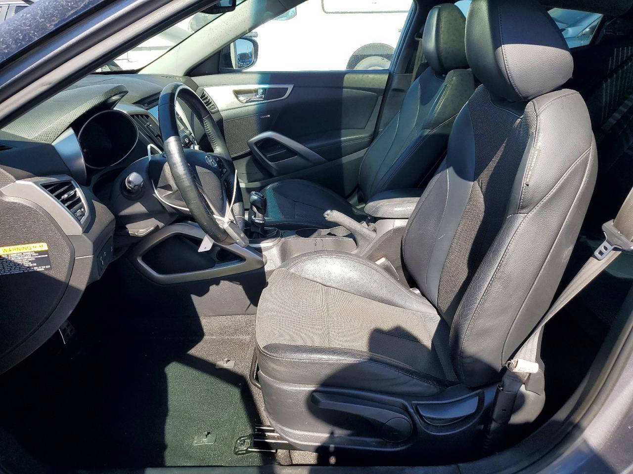 2013 Hyundai Veloster Base Charcoal vin: KMHTC6AD5DU162533