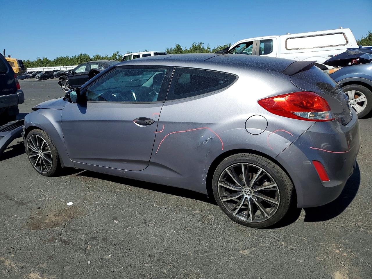 2013 Hyundai Veloster Base Charcoal vin: KMHTC6AD5DU162533