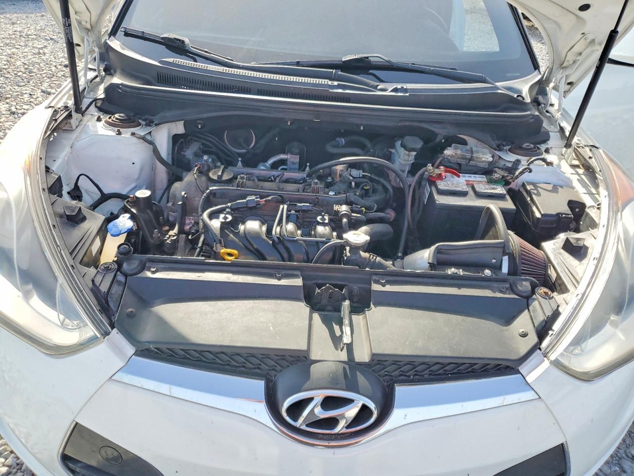 2013 Hyundai Veloster Base White vin: KMHTC6AD5DU175511