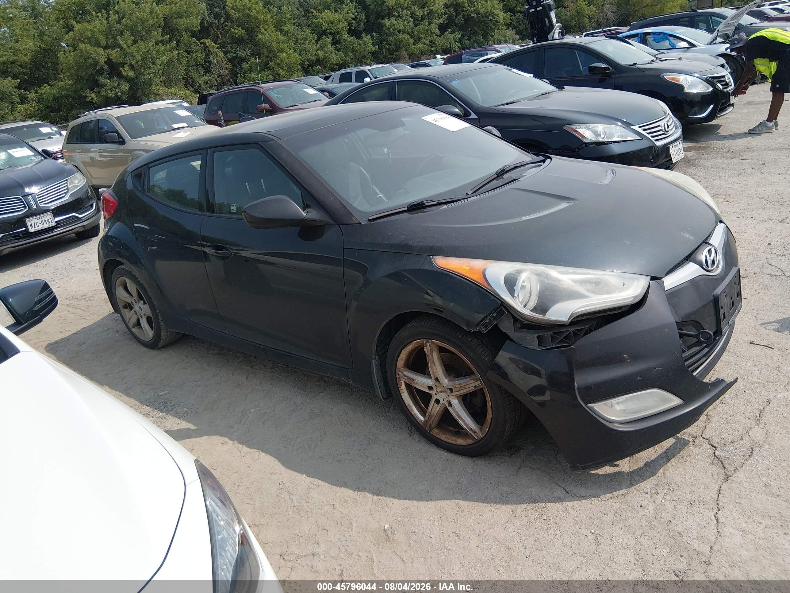 2014 Hyundai Veloster Base W/black Черный vin: KMHTC6AD5EU212252