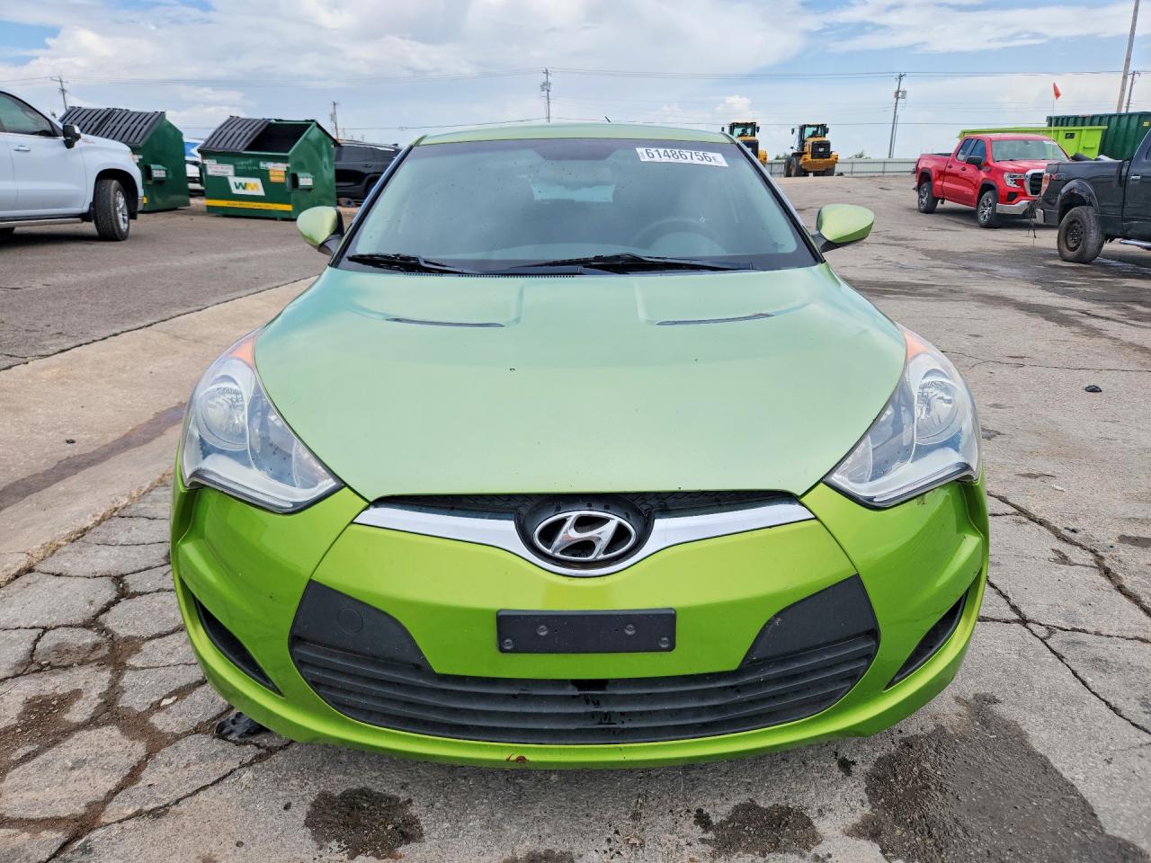 2012 Hyundai Veloster Green vin: KMHTC6AD6CU027088