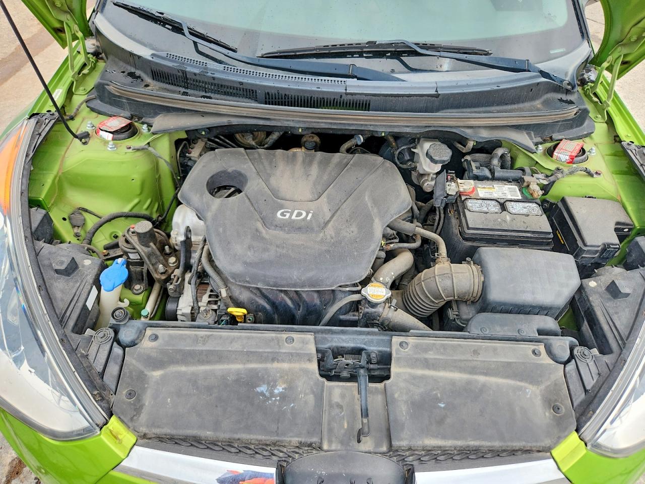 2012 Hyundai Veloster Green vin: KMHTC6AD6CU027088