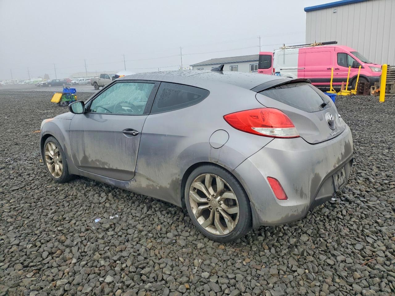 2012 Hyundai Veloster Base Gray vin: KMHTC6AD6CU045171