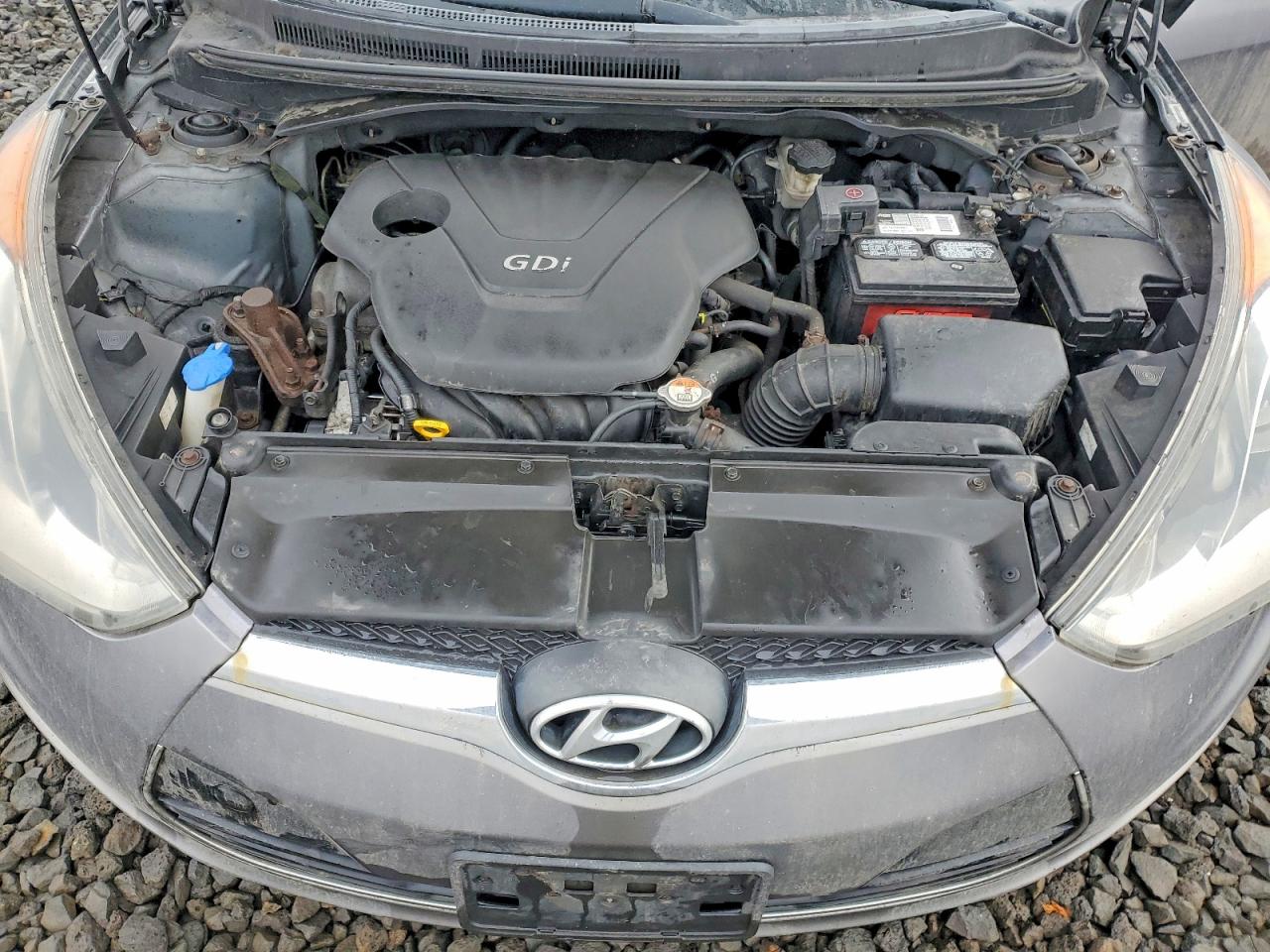 2012 Hyundai Veloster Base Gray vin: KMHTC6AD6CU045171