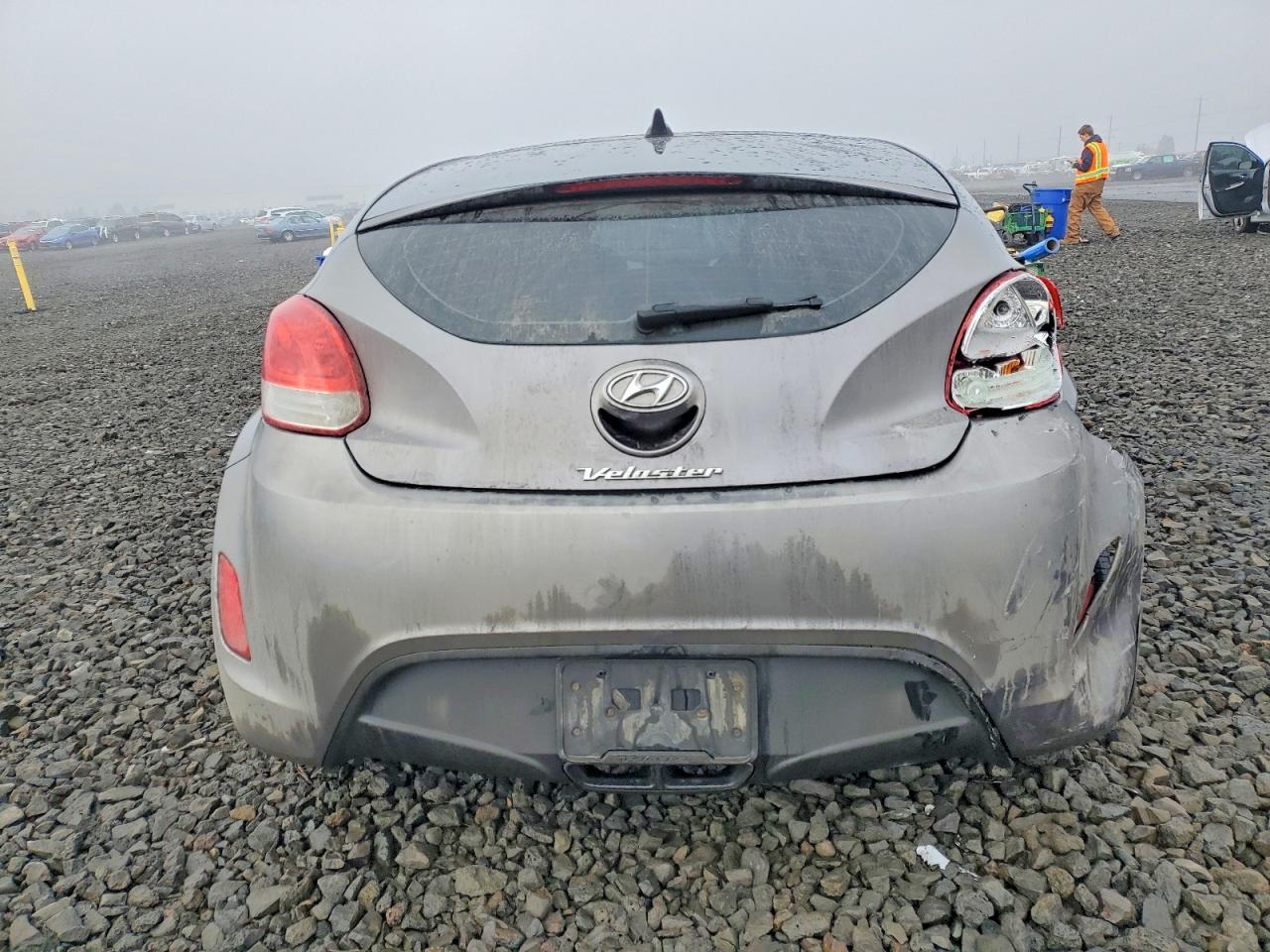 2012 Hyundai Veloster Base Gray vin: KMHTC6AD6CU045171