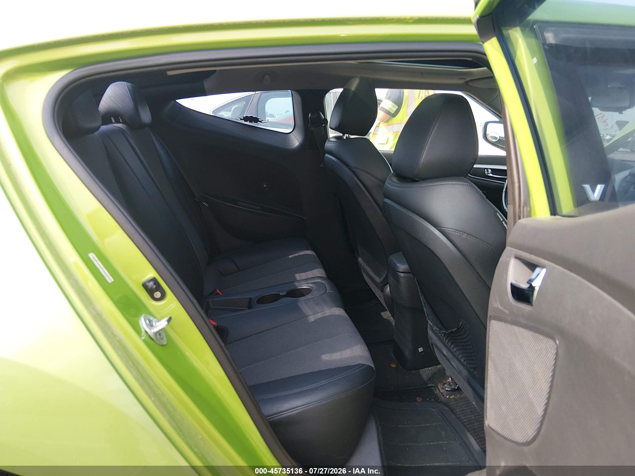 2012 Hyundai Veloster Base W/black Green vin: KMHTC6AD6CU059149