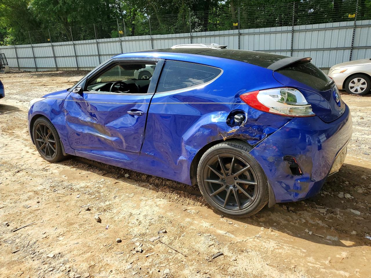 2012 Hyundai Veloster Base Blue vin: KMHTC6AD6CU071690